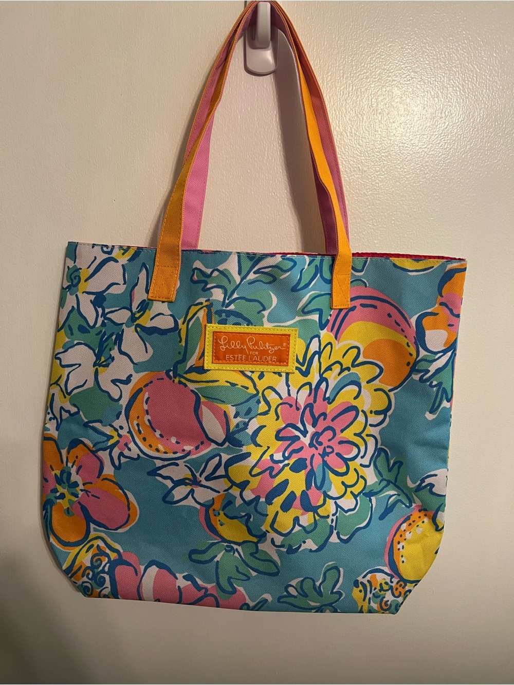 New Lilly Pulitzer for Estée Lauder Print Canvas Tote